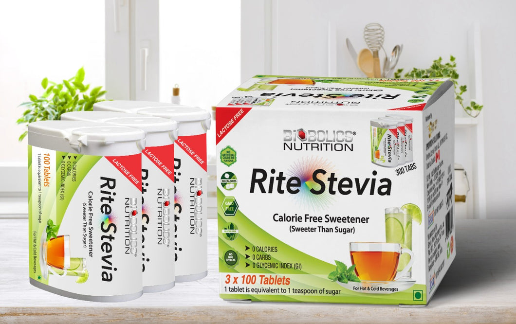 Rite Stevia Tablets in Dispenser 100 Count x 3